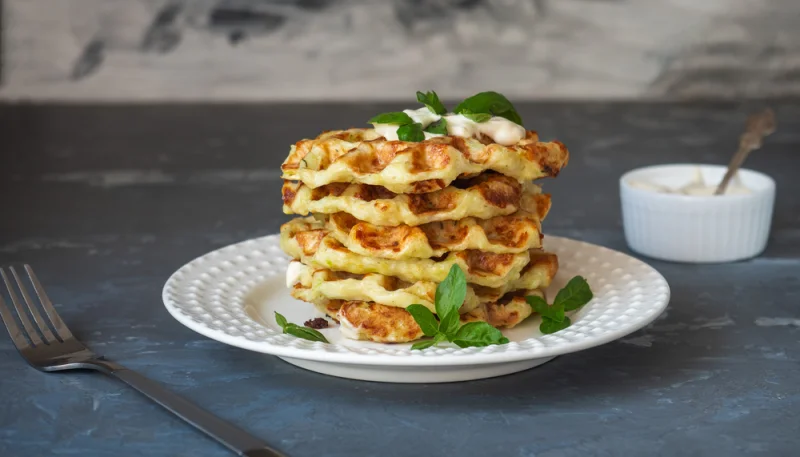 Gaufres salées vegan