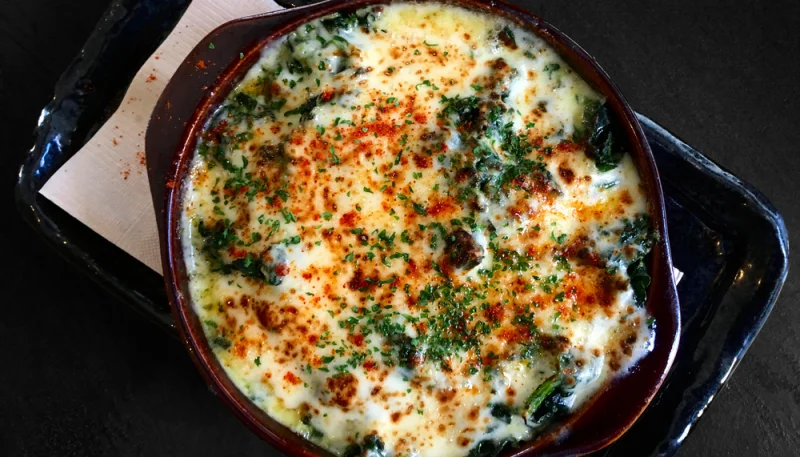 Gratin de poisson aux épinards