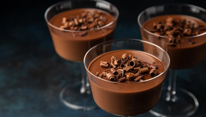 Panna cotta au chocolat