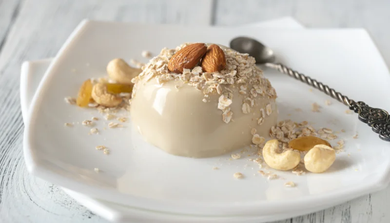 Panna cotta vegan à l'avoine