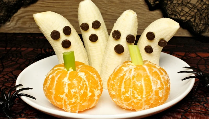 Banane fantôme d'Halloween