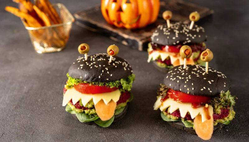 Burgers monstres d’Halloween