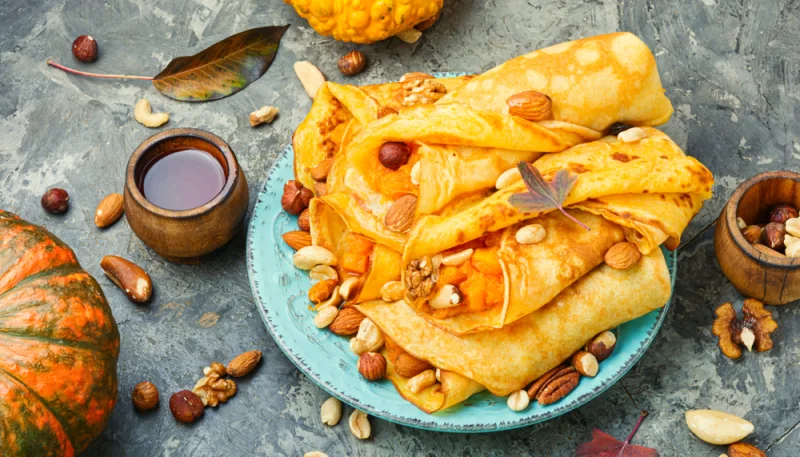 Crêpes aux graines de courges