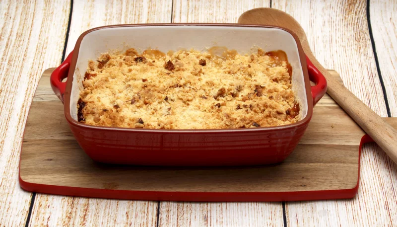 Crumble pommes poires