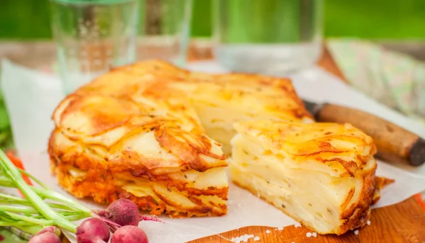 Gâteau de pommes de terre au fromage