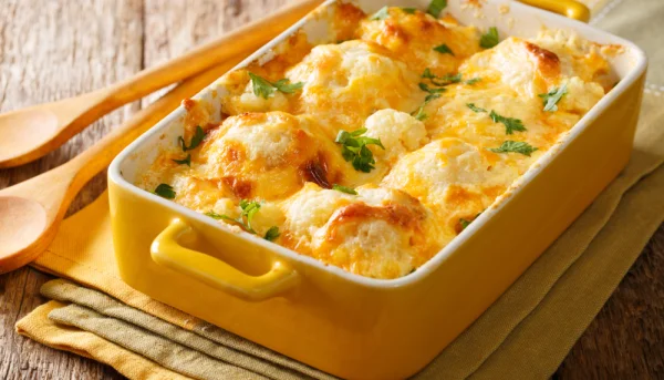 Gratin de chou-fleur à la tome de Cambrai