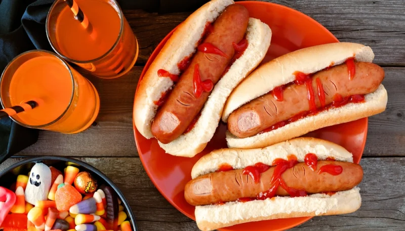 Hot-dogs d'Halloween