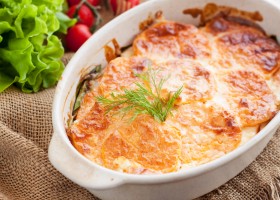 Patates douces gratinées au fromage