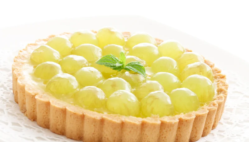 Tarte aux raisins blancs et à la ricotta