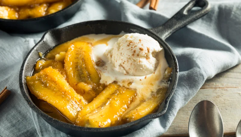 Bananes gratinées au miel