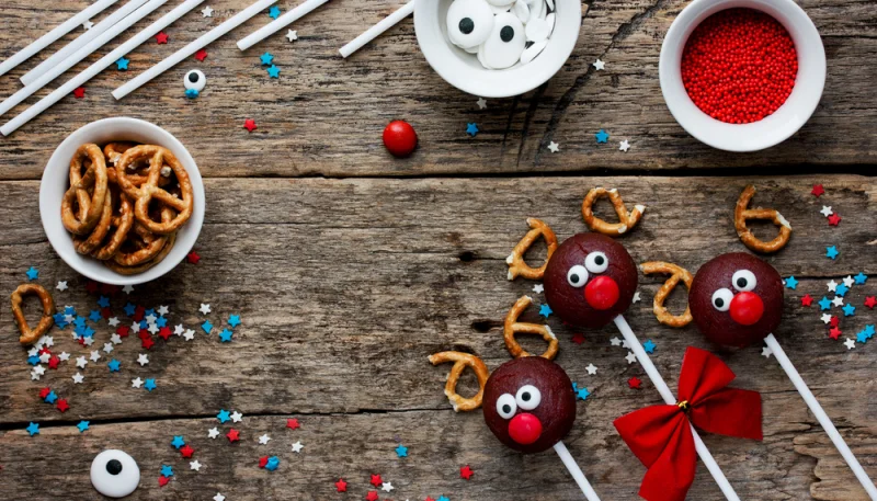 Minis rennes de Noël au chocolat