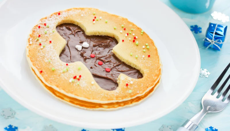 Pancakes de Noël au chocolat