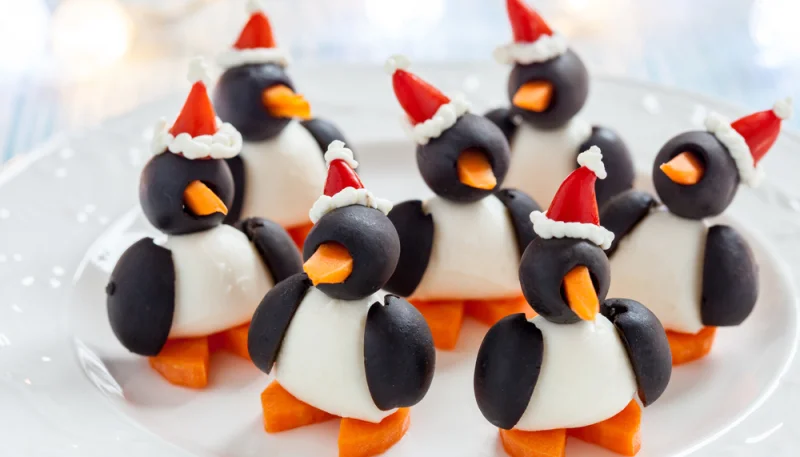 Pingouins de Noël apéritifs