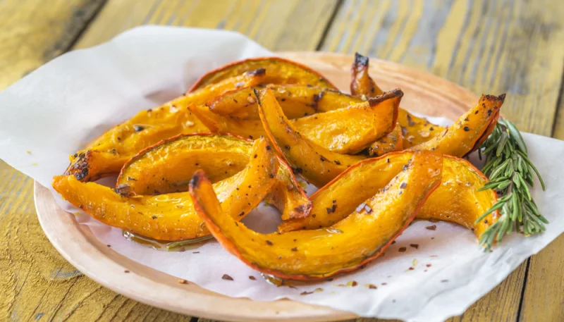 Potimarron rôti au miel