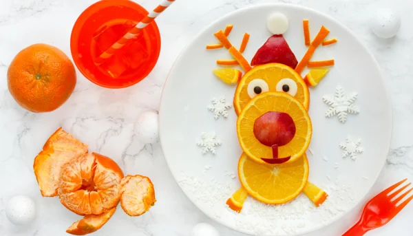 Renne de Noël en clémentine