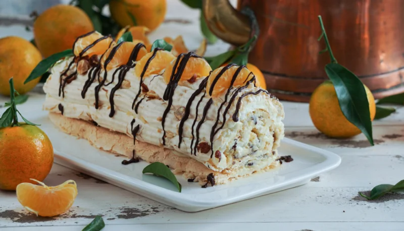 Bûche à la mandarine