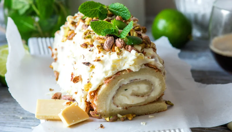 Bûche au mascarpone et au citron