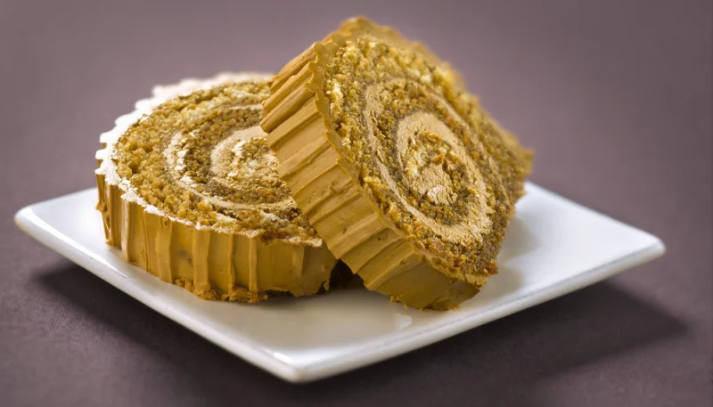 Bûche au mascarpone et aux spéculoos