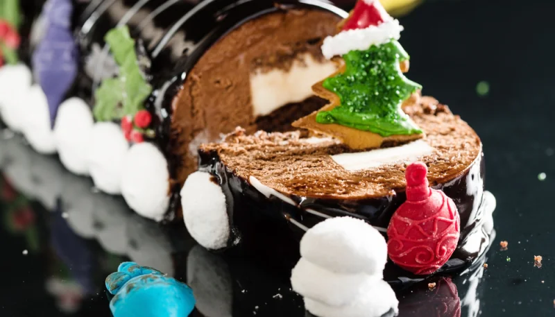 Bûche aux 3 chocolats