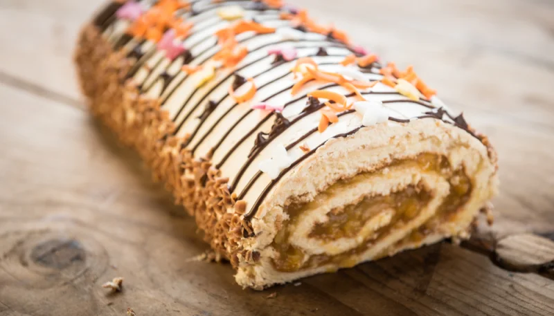 Bûche de Noël aux pommes