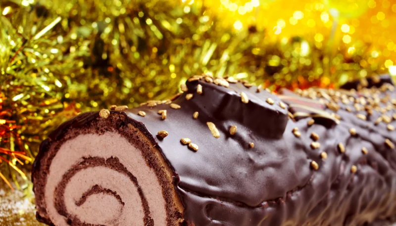 Bûche chocolat passion