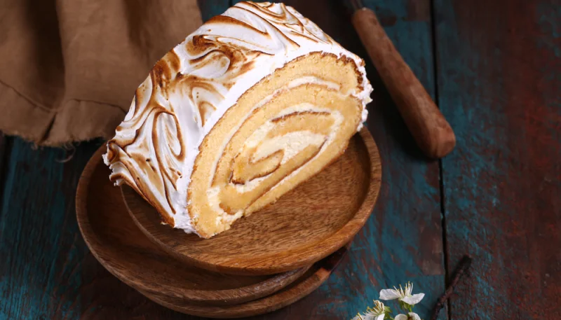 Bûche citron meringuée au thermomix