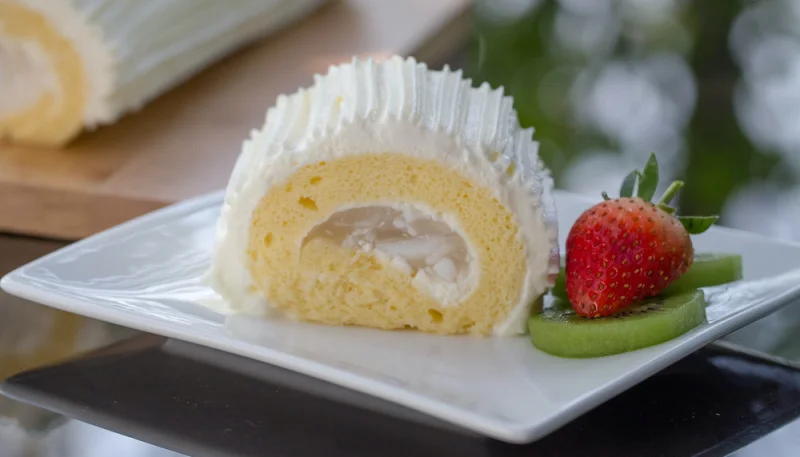 Bûche de Noël au citron