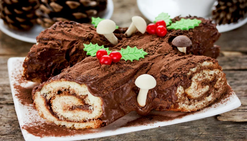 Bûche de Noël vegan