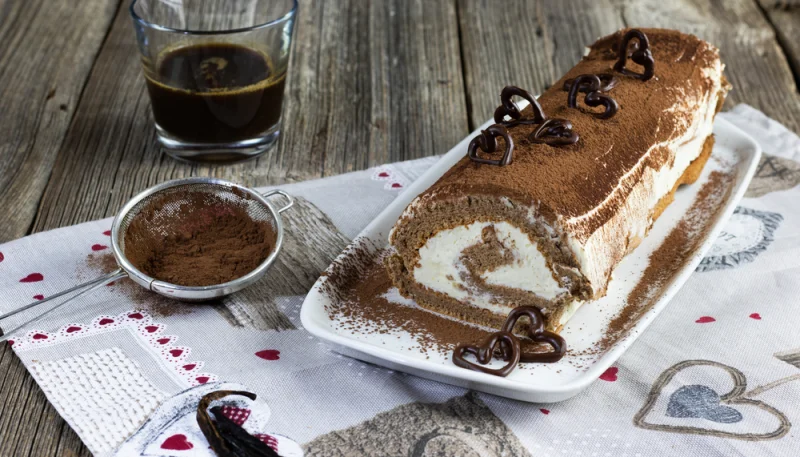 Bûche de Noël façon tiramisu