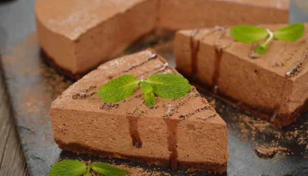 Cheesecake de Noël au chocolat et à l’orange confite
