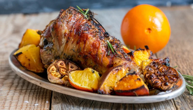 Cuisse de dinde à l'orange