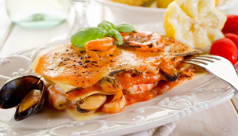Lasagnes aux fruits de mer express