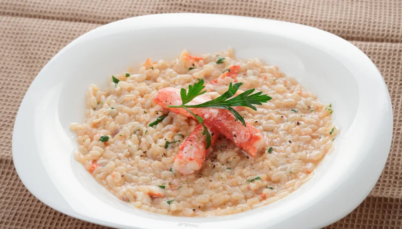 Risotto au crabe