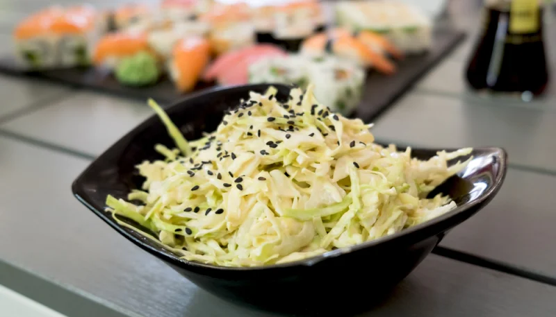 Salade de chou blanc façon japonaise