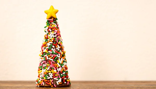 Sapins de Noël en chocolat à la mousse de chamallow