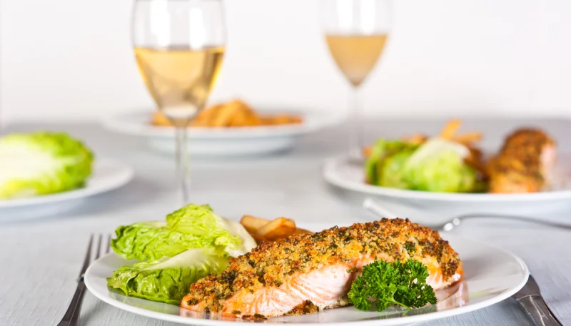 Saumon en croûte à la moutarde