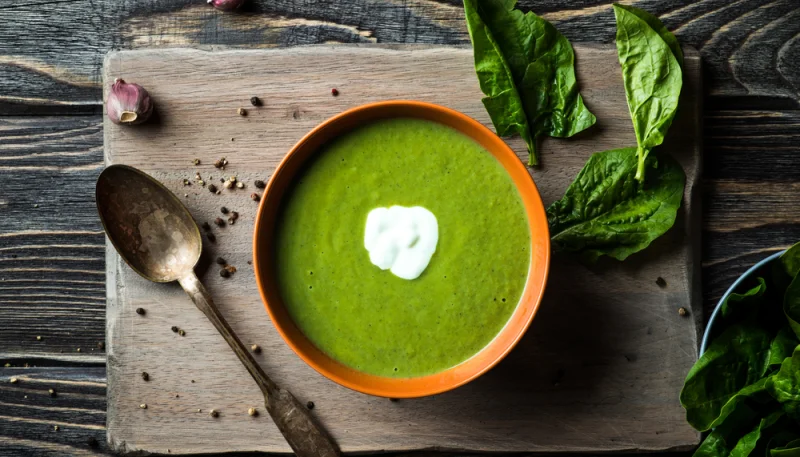 Soupe d'épinards