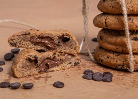 Cookies au chocolat fourrés à la pâte à tartiner