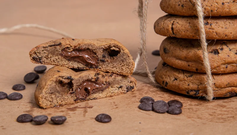 Cookies au chocolat fourrés à la pâte à tartiner