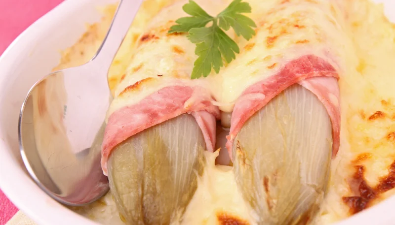 Endives au jambon allégées
