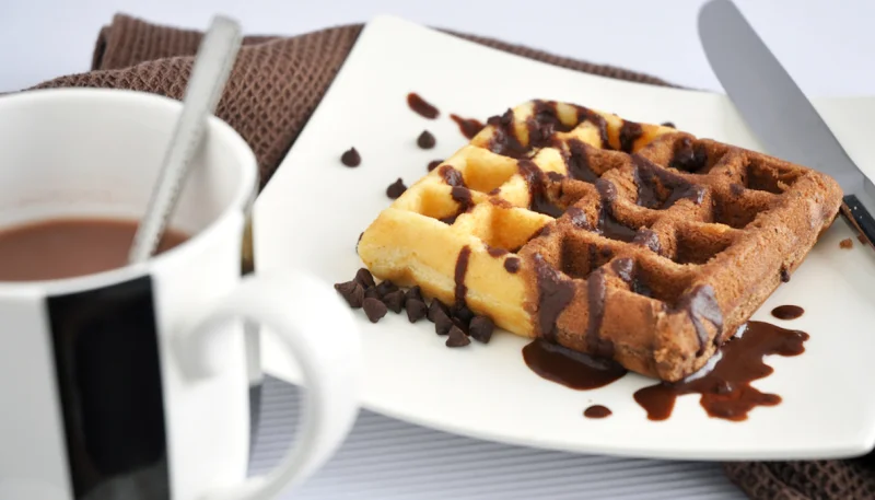 Gaufres aux deux chocolats