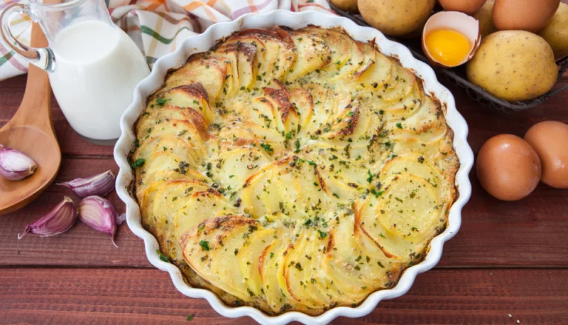 Gratin de pommes de terre au parmesan