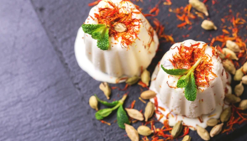 Kulfi à la rose et à la cardamome