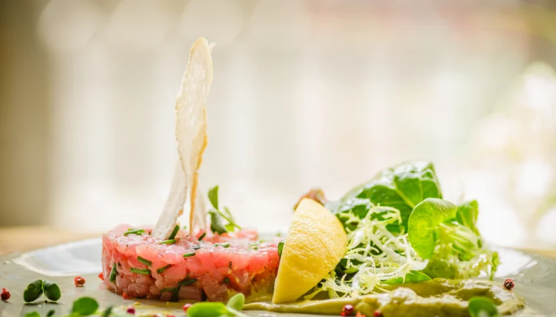 Tartare de thon au citron
