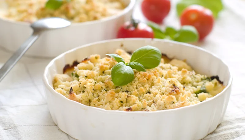 Tarte aux poireaux façon crumble