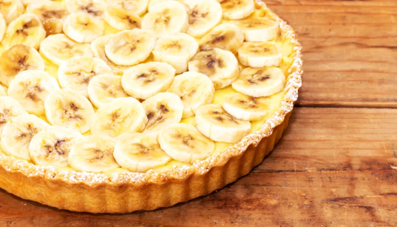 Tarte à la banane et noix de coco