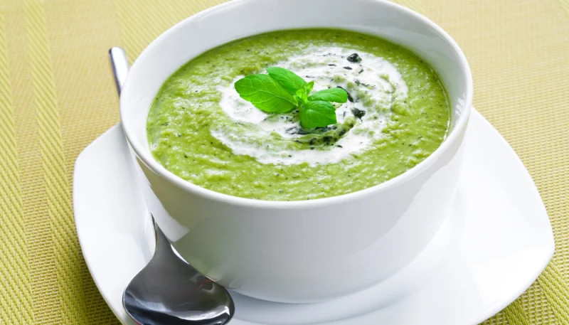 Velouté brocoli et poire