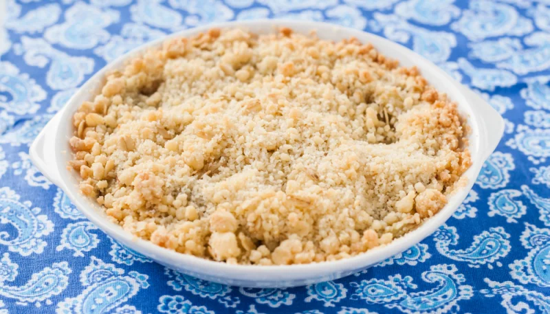 Crumble aux épinards et à la ricotta