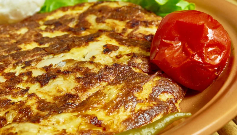 Omelette à la morue