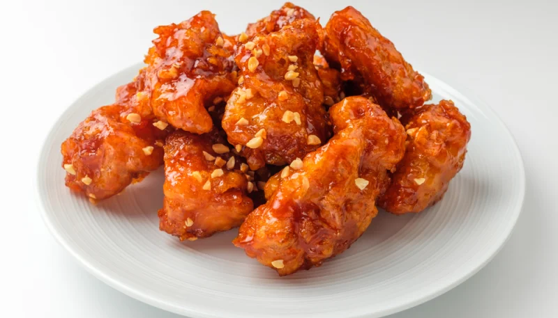 Poulet frit aux cacahuètes
